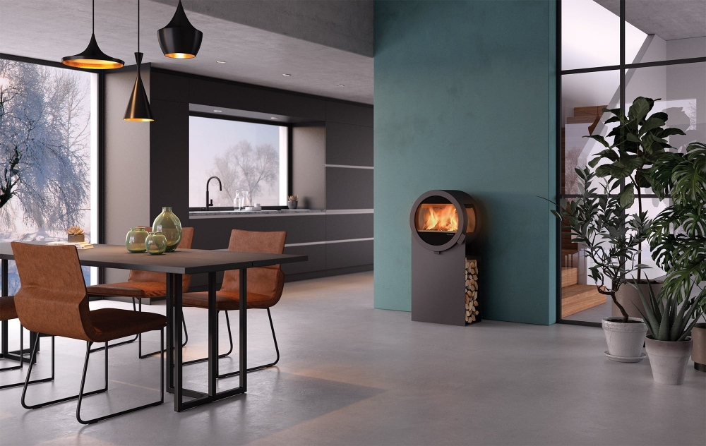 Nordpeis Me Steel er Me-seriens designversjon. Med sin unike runde form, og eksklusive stålkropp, skaper den et helt personlig uttrykk i rommet. Du kan velge Me Steel med eller uten sideglass. Sideglasset gjør flammene synlig fra flere vinkler.